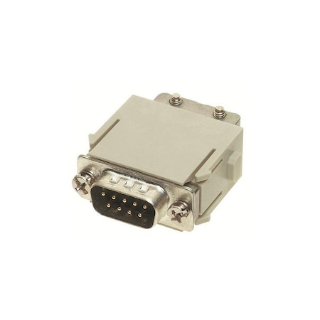 Harting HAN D-SUB MODULE 9 PIN MALE, CRIMP, 9140093001